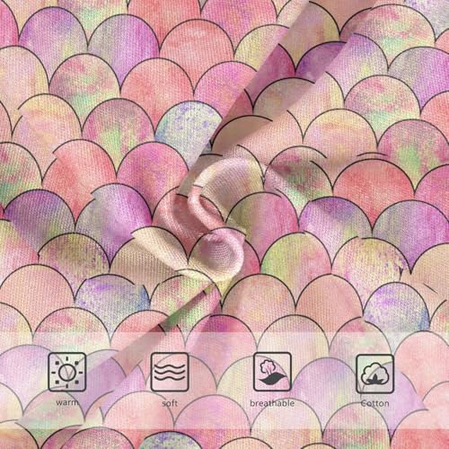 Little Girl Underwear Toddler Panties Kids Undies Mermaid Scale Colorful Soft Cotton Briefs 2T-8Y3