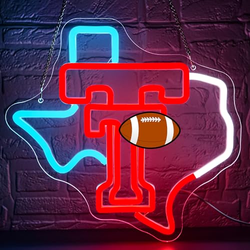 University Neon Sign for Wall Decor Dimmable University Football LED