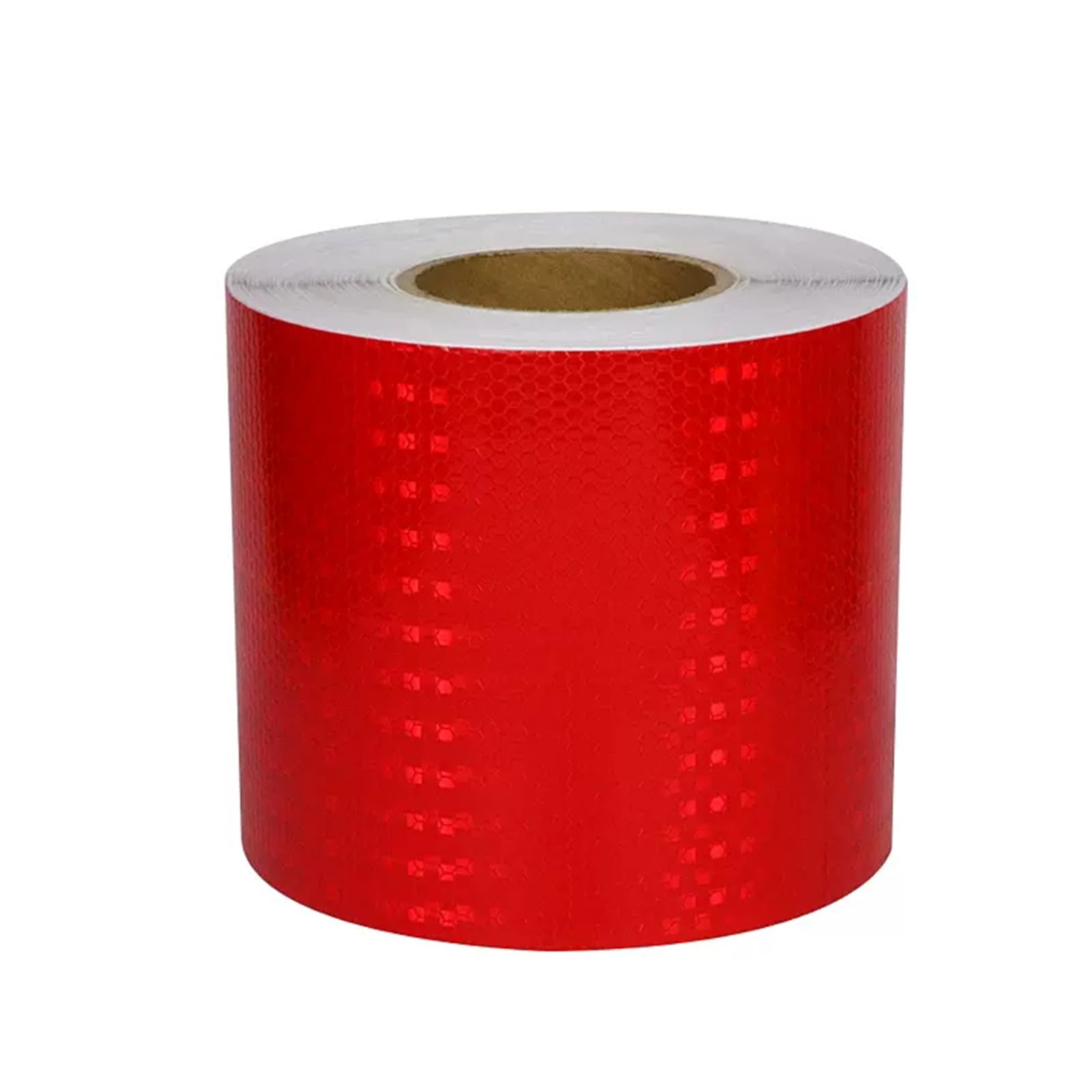 Cinta Reflectante, Cinta Reflectante Adhesiva de 15 cm x 50 m, Cinta de Advertencia for Exteriores for vehículos, remolques, Barcos, señales, Coches y Yates, Color Rojo.(Red)