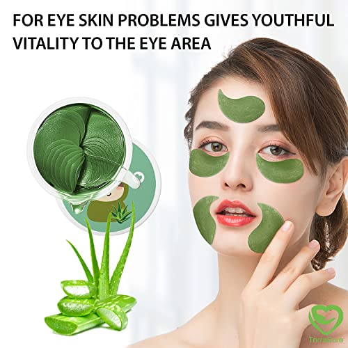 Under Eye Masks, Collagen Eye Mask, Avocado Eye Patches For Puffy Eyes 60 Pcs, Under Eye Patches For Dark Circles And Puffiness, Hydrating Eye Mask Skincare, Eye Gel Pads For Eye Bags And Wrinkles Under Eye Treatment (Aloe Vera) #TOP2