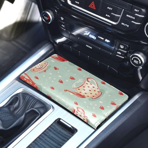Organizador de auto cuero pequeño miniatura 5