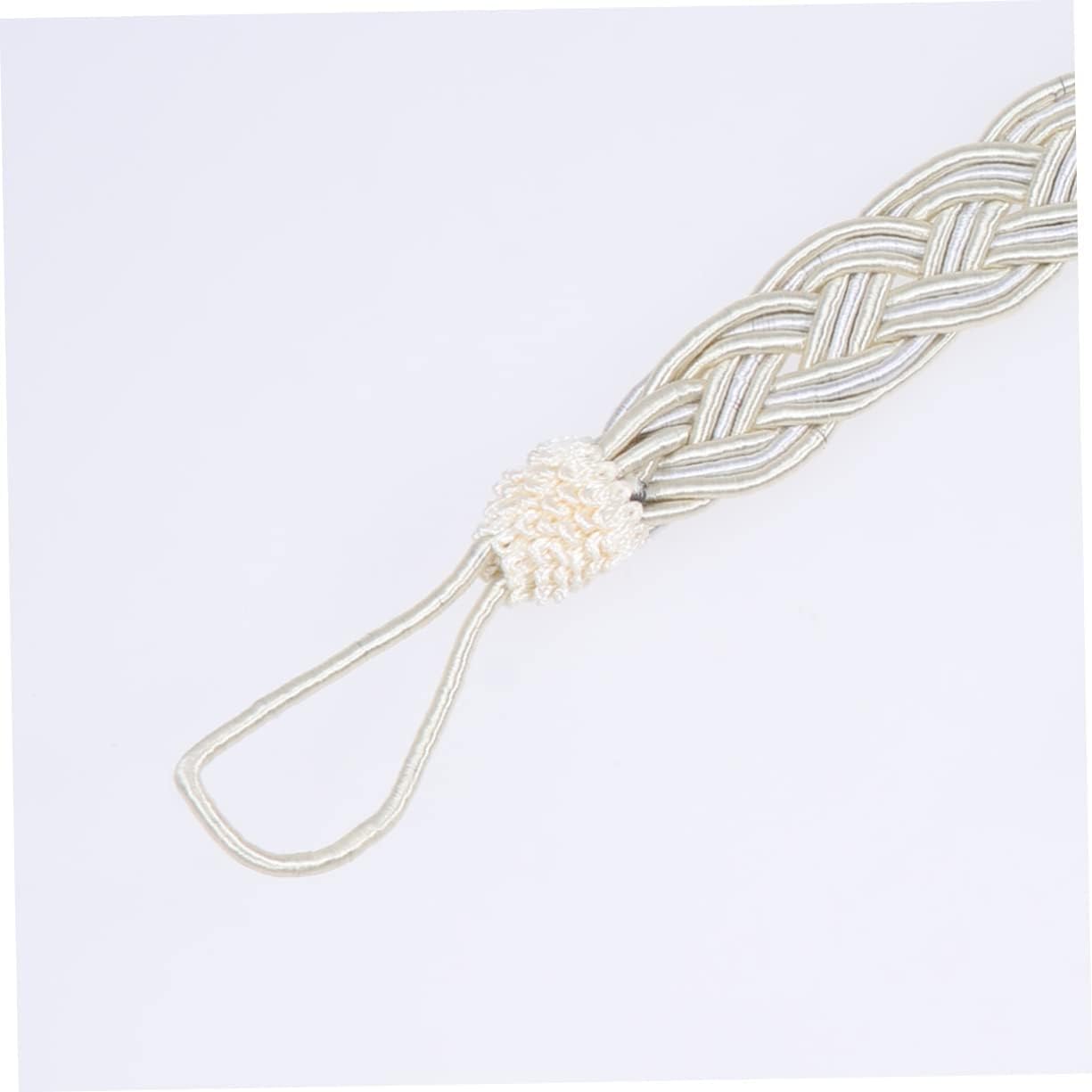 Attaches de Rideaux, Supports de Rideaux, 2 pièces Attaches de Rideaux avec Cordon Attaches de Rideaux tricotées (Beigex 3 pièces Taille 1x3 pièces) (Vert clairx2pcs Taille 1x3pcs)