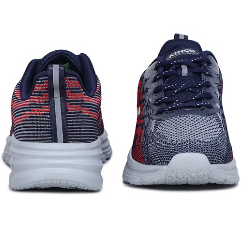 Image of ATHCO mens Magnet Running Shoes for Man Comfortable Men's Sports Shoes with Memory Foam Cushioned Insole Sports Shoes for Men Running Walking Lightweight Gym Shoe for Men Comfortable Stylish & Casual Walking Shoe for Man Anti Slip Gym Footwear