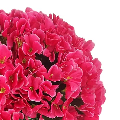 Aukuzi Artificial Hanging Flowers Decorations 2 Pack Violet Ivy Flowers Lifelike Hanging Plant For Outdoor Home Wedding Garden Yard Hanging Baskets Wisteria Garland Decoration (Rose Red) #TOP1