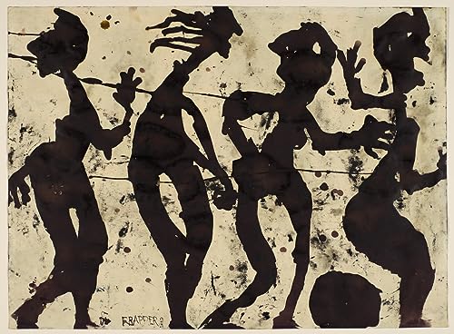 Toile d'art Louis Soutter Brousse et Frapper émotion brute 50 x 70