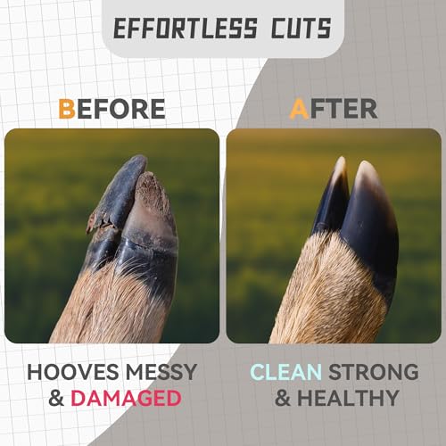 Image of Goat Hoof Trimmers & Farrier Shears, Hoof Trimmers For Goats and Sheep | Multi-Purpose Goat Hoof TrimmerShear Garden Wire Pipe Cutting Tool-Straight Blade