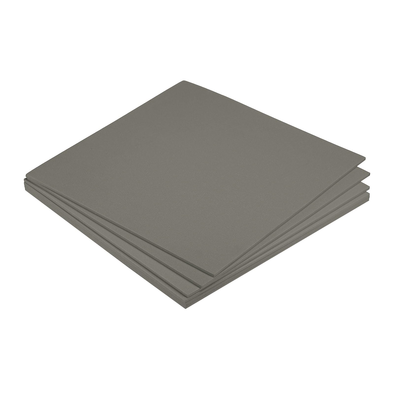 Mousse EVA gris clair 24x24 cm en lot de 6 feuilles de 3 mm pour création et loisirs