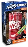 Nerf Bunkr BKN-3407 Take Cover Toxic Barrel-Inflatable Obstacle for Use with All Indoor & Outdoor Zones Game Fields-Features Stability System, 3-Way Valves, Battle Cards, 8+ Years