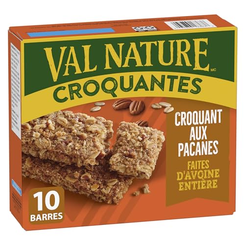 NATURE VALLEY Pecan Crunch Granola Bars, No Artificial Colours, No Artificial Flavours, Snack Bars, Made with Whole Grain Oats, Pack of 10 Granola Bars, Made with Pecans - Image 3
