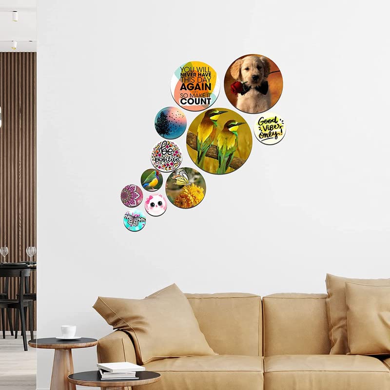 Image of Rajasthani Design Wooden Wall Hanging Decoration Item for Home|Office|Gift|Living Room|Bedroom|Wall Decoration (Multi 3)
