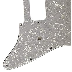 Pickguard pour guitare Fender Stratocaster Start Single Humbucker (4 plis blanc nacré) - Les Beatles, Paul McCartney, John Lennon, RIngo Starr, George Harrison Pickguard pour guitare Fender Stratocaster Start Single Humbucker (4 plis blanc nacré) – Image 4