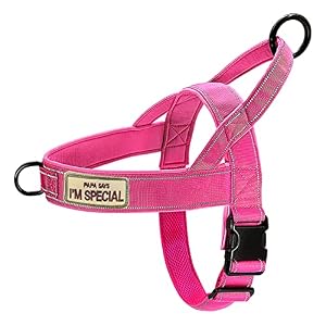 No Pull Dog Harness Pink for Small...