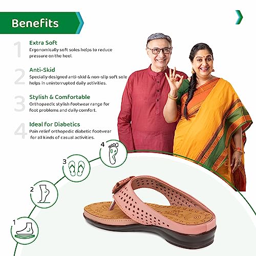 Image of ORTHO JOY Fancy doctor slippers | Soft chappal for women | Comfortable Footwear for women