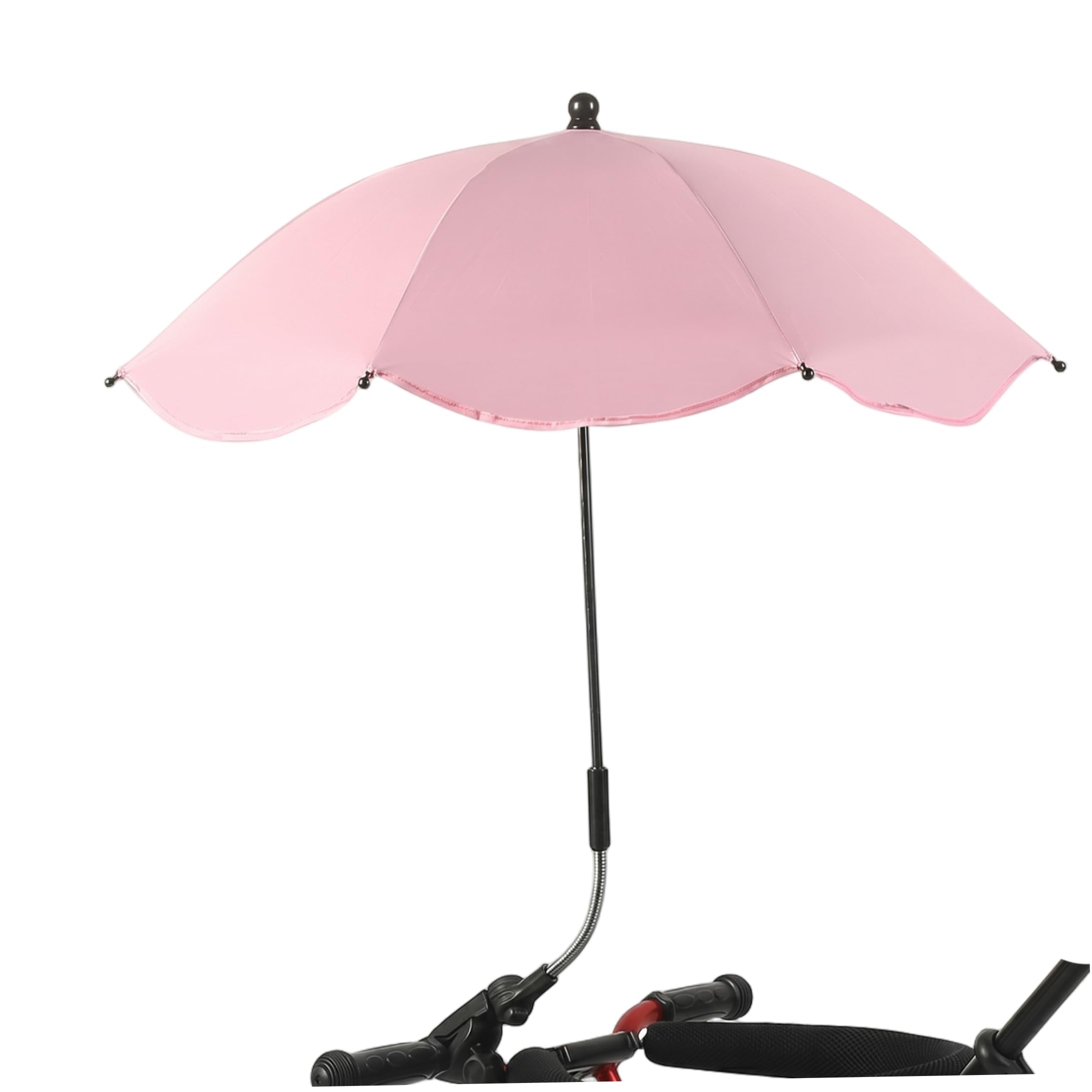 Stroller Parasol, 360Β° Adjustable UPF 50+ Sun & Rain Protection Stroller Umbrella with 8 Steel Ribs, Parasol Attachment for Pushchairs, Style 1