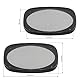 tomzz Audio 2800-005 Lautsprecher Gitter Grill für 4 x 6 Zoll Lautsprecher schwarz 2-teilig Kunststoffring mit Metallgitter Satz