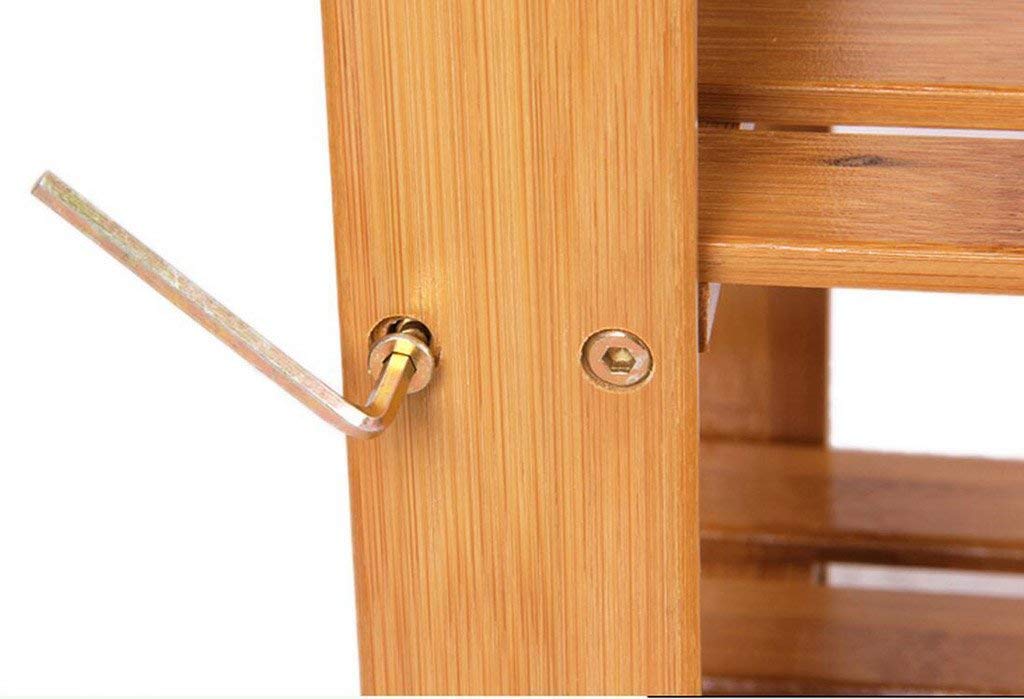Bambusowy stojak na buty DIY wielofunkcyjne przechowywanie butów kreatywny 50 cm prosty design idealny do nizowania obuwia oszczędzające miejsce rozwiązanie do domu