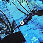 Men's Hawaiian Shirt Funky Blue Beach Printed Tropical Beach Shirt Casual Button Down Short Sleeve Floral Shirts Tops - Image 5
