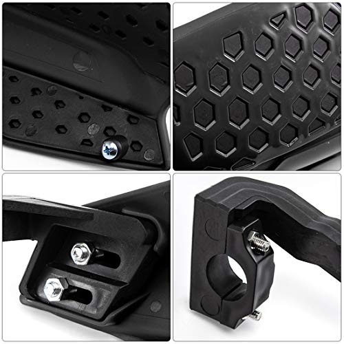 Motorrad Handschutz 22mm Lenker Griffschutz Schild Motorrad Motocross Roller Winddichte Handschutz Schutzausrüstung (schwarz 1)