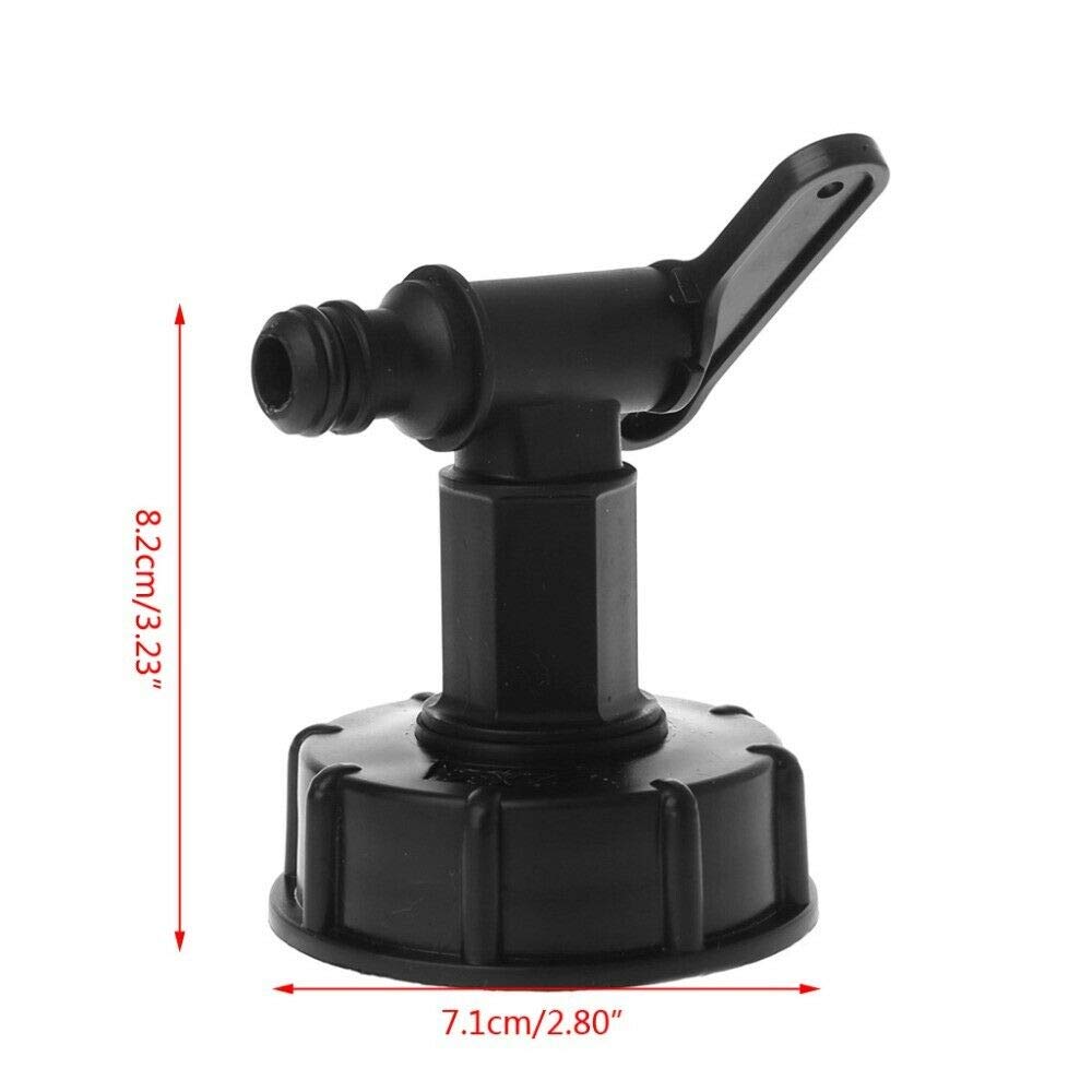 Raccordo Rapido Per Rubinetto Vasca IBC 1000L In PVC: Connettore Per Tubo Da 15 Mm, Attacco BSP Da 60 Mm