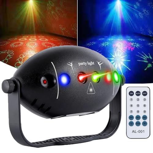Disco Lights,Sound Activated Party Lights with Remote Control baiamser Projector Strobe Lighting for Home Decor Birthday Karaoke Xmas Bar Show