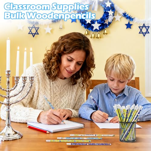 Lápices Ulema Hanukkah 100 unidades con borrador miniatura 7