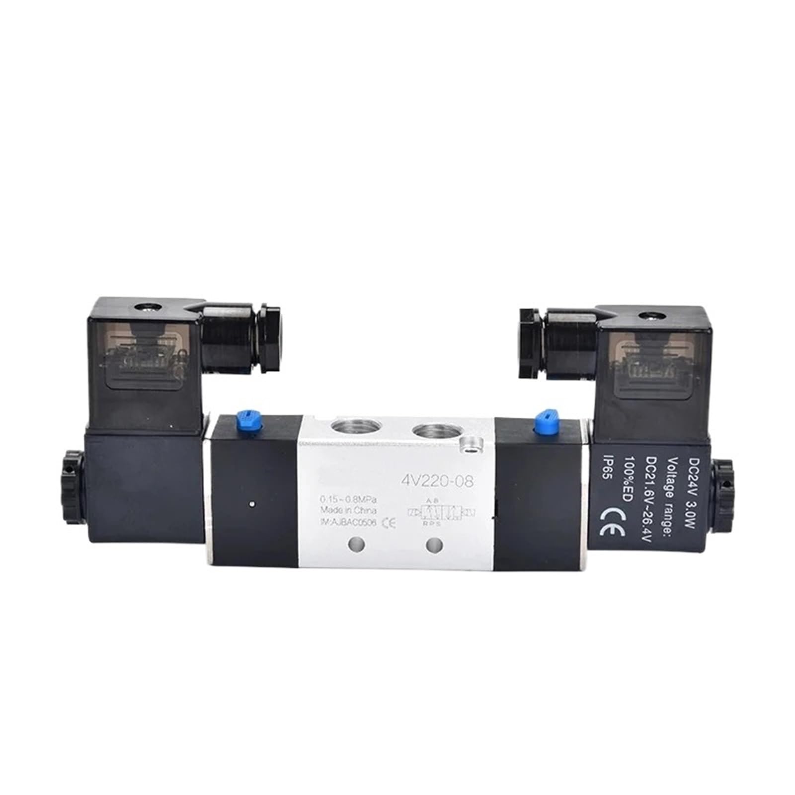 Électrovanne 4V220-08 5/2 voies 1/4 stable avec commande double bobine
