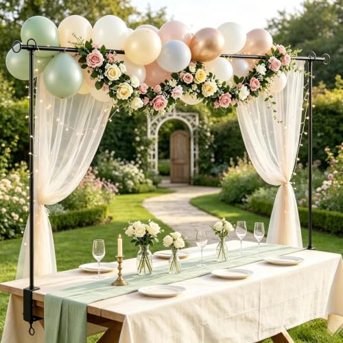 Over the Table Rod Stand with Clamps, Table Banner Stand for Event Decor by SINOJOY - Used condition - Image 7