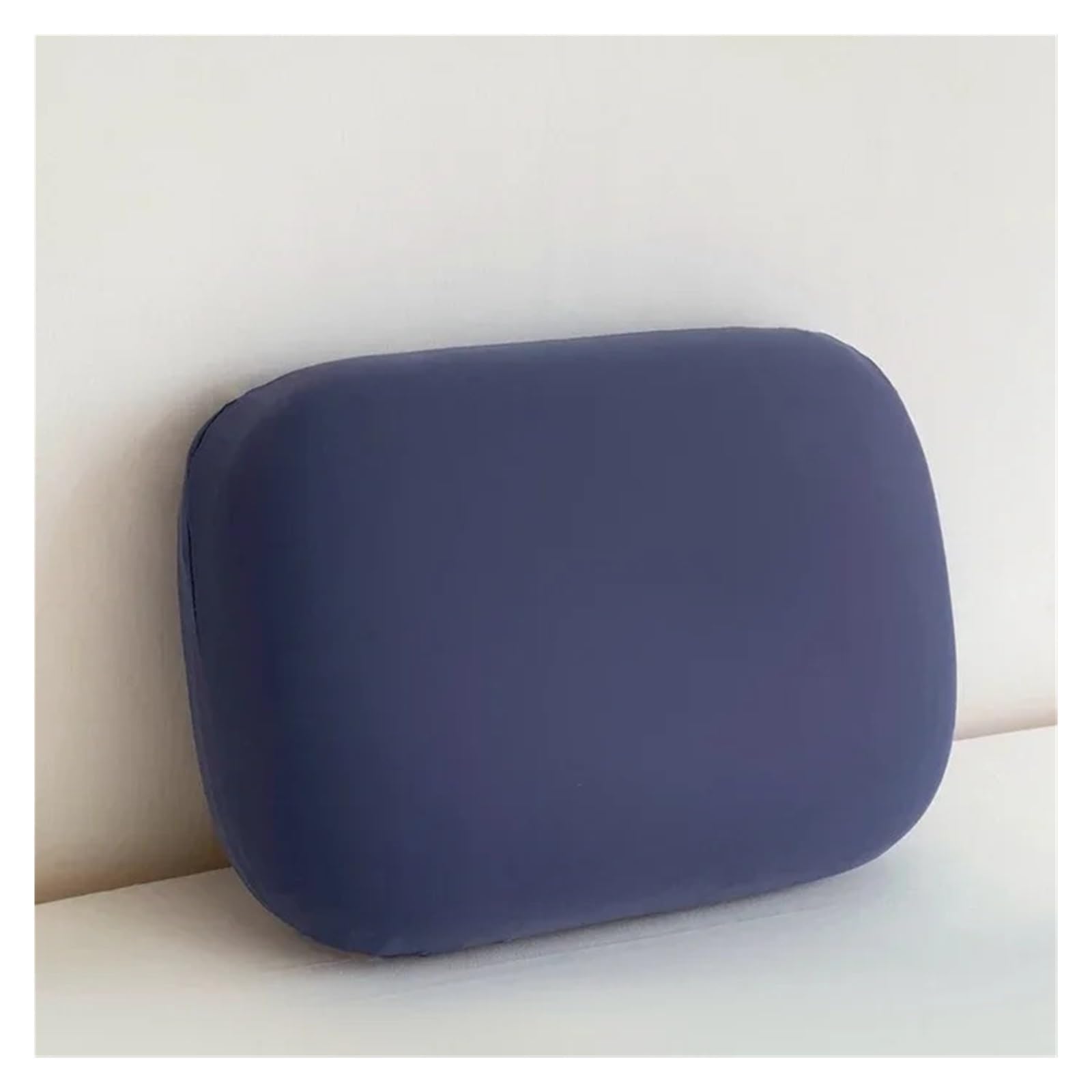 BNVEWR Pectin Pillow, Cool Silk Small Pillow Memory Foam Nap Office Cushion Core,Breathable(Navy Blue)