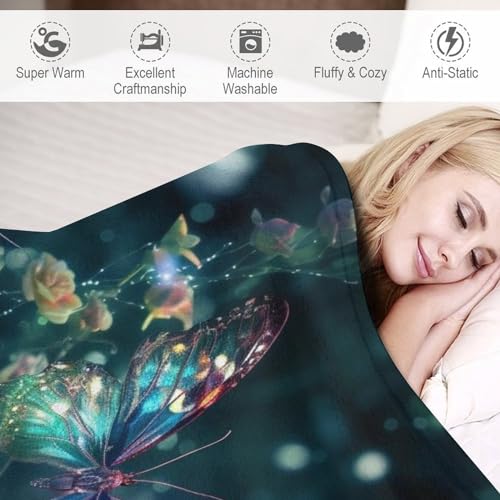 Couverture de canapé papillon impression 3D pour des moments cocooning