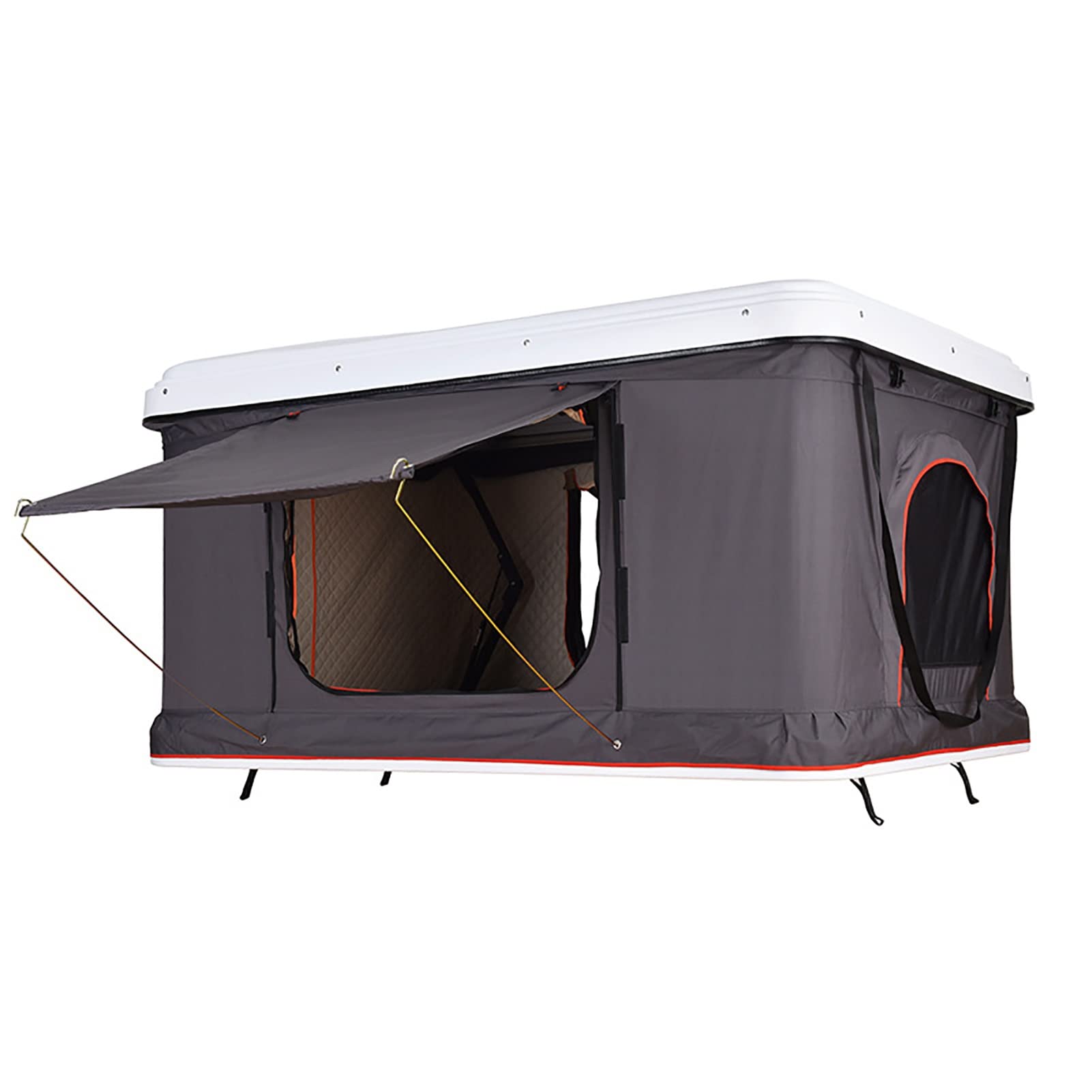 Tenda da tetto in velluto olandese di lusso, con guscio rigido, per camion, SUV, campeggio, con scala, impermeabile, per auto e camion