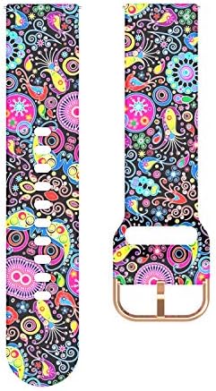 RuenTech 3-Pack Bands Compatible with Fitpolo IDW28 IDW208P GTX12 IDW13 Smart Watch Bands, Adjustable Printed Silicone Wristband Soft Straps for Fitpolo Smart Watch Band 22mm