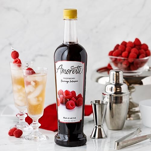 image for Amoretti - Raspberry Beverage Infusion, 94 Servings Per Bottle (750 ml