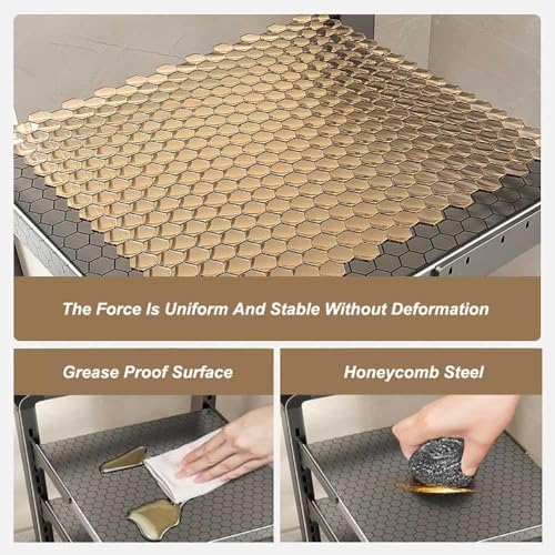 Pots and Pans Organizer Rack - Adjustable Heavy-Duty Carbon Steel Kitchen Storage for Saucepan and Lid, Counter and Cabinet Organizer - Image 5