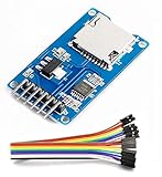 Scriptronics Micro SD Card Module Storage Board 6 pin TF Card Memory Adapter Reader Module SPI Interface Compatible with Arduino with 6Pcs Female to Female Jumper WIre