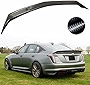 TWDRET Real Carbon Fiber Rear Trunk Spoiler Compatible with 2020-2022 Cadillac CT5 V Style Highkick Duckbill Lid Spoiler