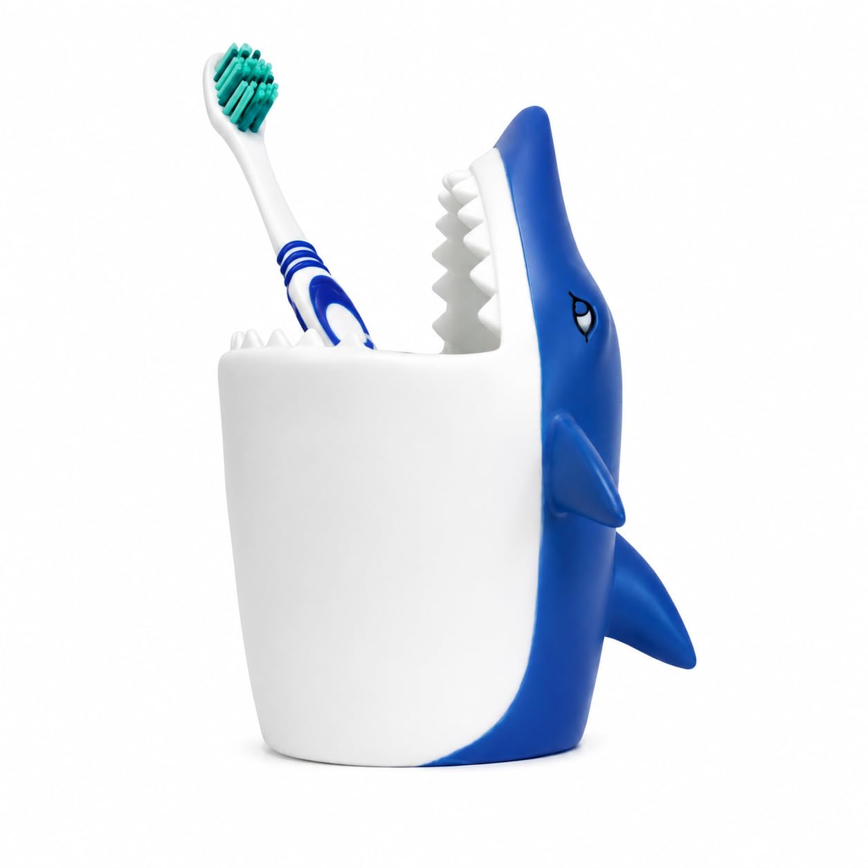 Winkee - Animal Toothbrush Mug | Animal Toothbrush Mug (Shark/Shark)