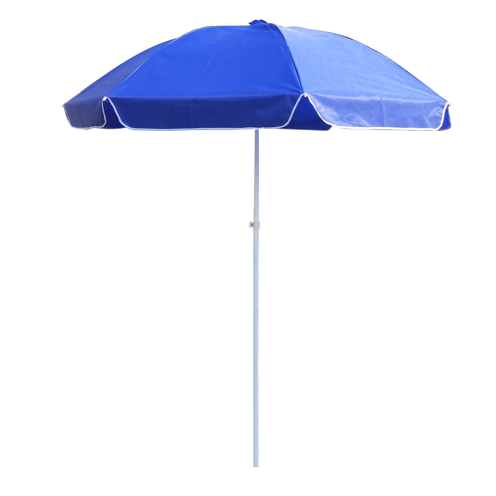 WDSOPK Premium Patio Umbrellas,Beach Umbrella, Sun Protection Portable Sunshade Umbrella,for Sand Outdoor Beach Trip,Orange-2.4m/94in(Blue-2.4m)
