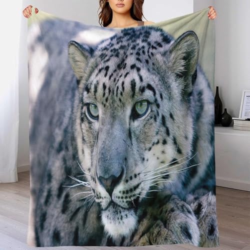 Couverture léopard 3D 150x200cm jeté de canapé en microfibre douce - 4