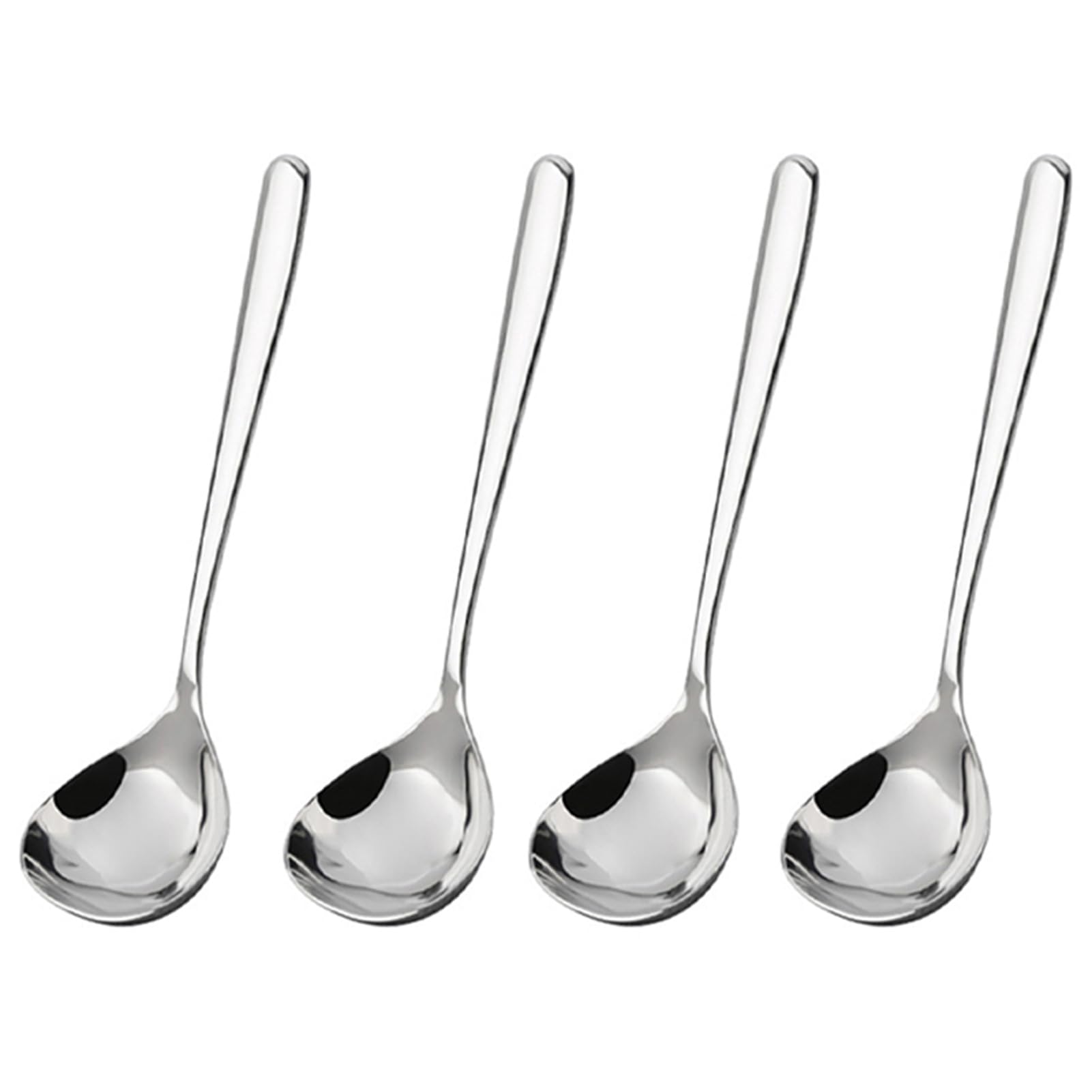 BYYLECL 7.9 or 6.7 Inch Soup Ladle Mini Ladle Gold Soup Spoon Silver Small Gravy Stainless Steel Sauce Ladle Gravy Ladle 3 Silver