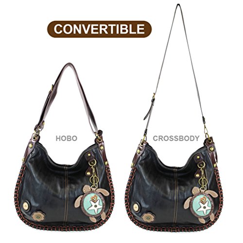 CHALA Charming Black Hobo/Xbody Handbags (Turtle) Handbags4