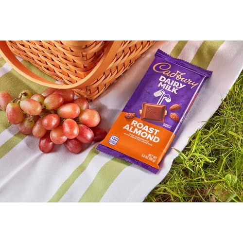 Image of Cadbury, Roast Almond Milk Chocolate Candy Bar, 3.5 Ounce