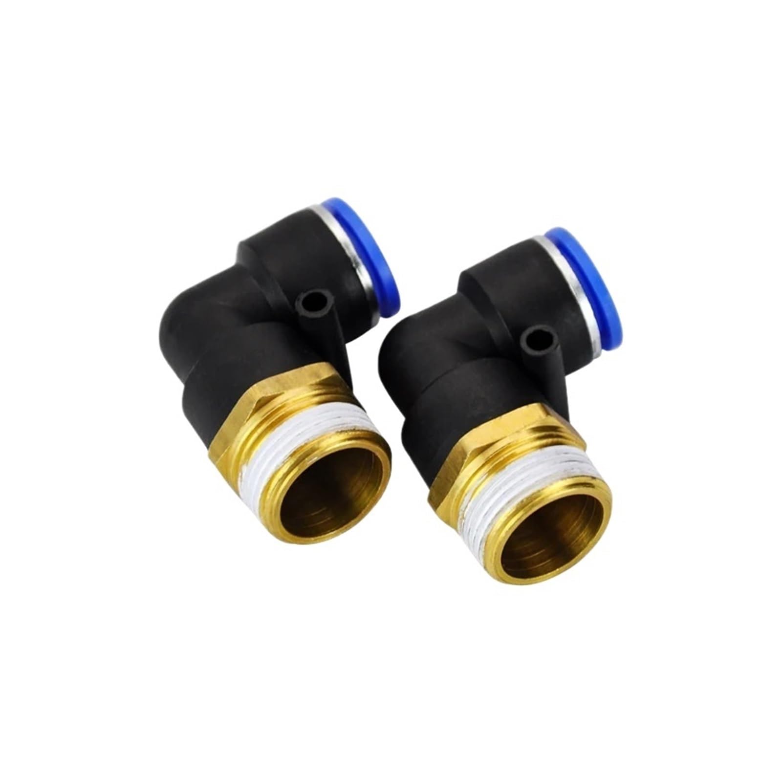 PL16-06 10Pcs L Shaped PT 3/4" Male Threaded to 16mm Tubing Pneumatic Quick Fitting