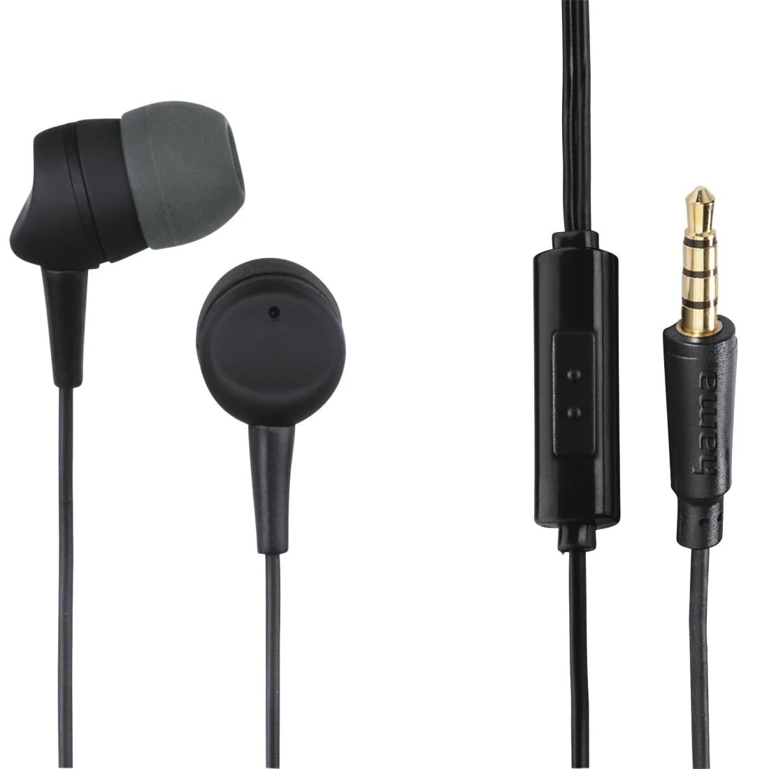 Hama Kooky Headset Wired in-Ear Calls/Music Black, Grey