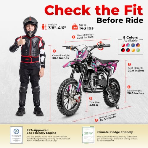 Image of FRP FX40 Gas Dirt Bike For Teens 40cc 4-Stroke Dual Disc Brake Off Road
