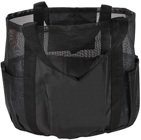 SC Lifestyle All Purpose Bag Tote w/Zipper Pocket & Carabiner- Use As A Beach Bag or Grocery Bag