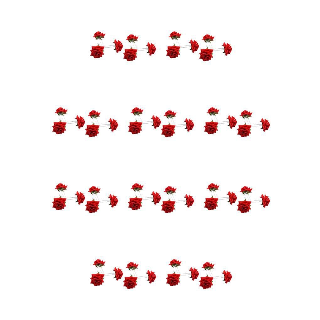 10 Ensemble de Épingles à cheveux à fleurs en ABS, 6 pièces/ensemble, maintien facile et sécurisé, cheveux de mariage et de mariée, large Application, peigne à fleurs en ABS
