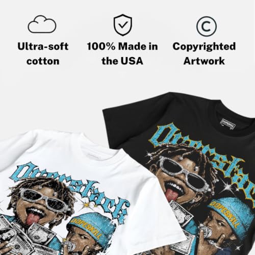 Image of DopeSkill Graphic Tee Streetwear Hypebeast Hip Hop Unisex Premium T-Shirt Sneaker Colour Matching Shirts Gift for Sneakerhead