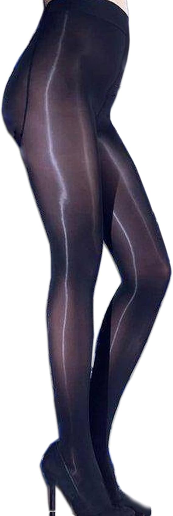 Women's 5D Shiny Sheer Pantyhose Footed Ultra Shimmery High