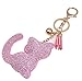 Produktbild Wakerda Luxus Quaste Strass Schlüsselanhänger, niedliche Katze Schlüsselanhänger, Verschlüsse, Anhänger, Schlüsselanhänger, Dekoration Handtasche, Kreative Schlüsselschnalle, Geschenk für Fraue