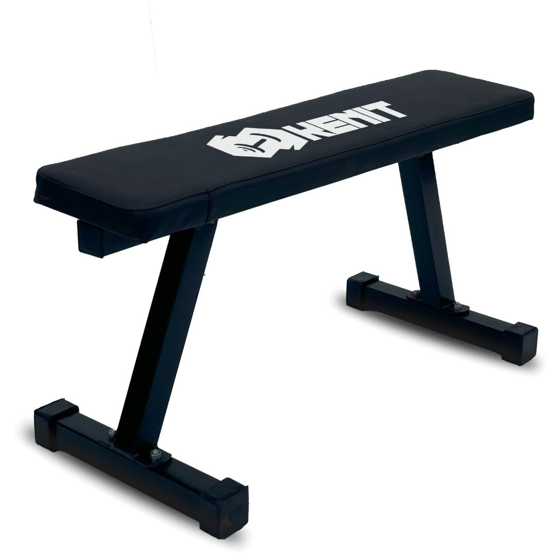KENIT Flat Gym Bench for Home Workout | Multipurpose Exercise Bench | Weight Training & Strength Bench Press | Sturdy 250KG Capacity | Fixed Flat Bench for Fitness | Black-picture-23